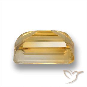 9,17 ctw natürlicher Mittel-Dunkelgold Citrin, Oktagonschliff, VVS-VS