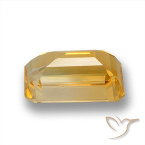 9,17 ctw natürlicher Orange-Gold Citrin, Oktagonschliff, VVS