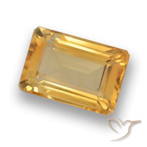 9,17 ctw natürlicher Orange-Gold Citrin, Oktagonschliff, VVS-VS