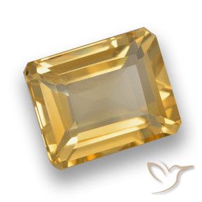9,17 ctw natürlicher Orange-Gold Citrin, Oktagonschliff, VVS