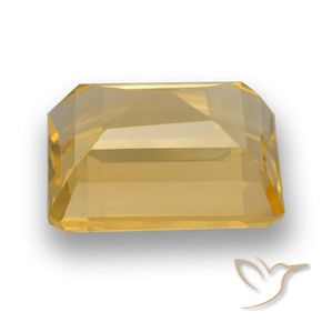 9,17 ctw natürlicher Orange-Gold Citrin, Oktagonschliff, VVS