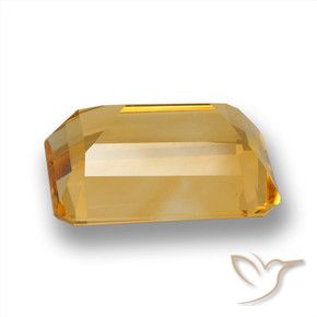 9,17 ctw natürlicher Mittel-Helles Orange-Gold Citrin, Oktagonschliff, VVS-VS