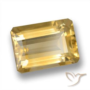 9,17 ctw natürlicher Golden Citrin, Oktagonschliff, VVS-VS