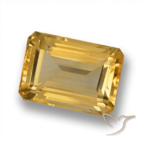 9,17 ctw natürlicher Mittleres Gold Citrin, Oktagonschliff, VVS-VS