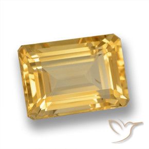 9,17 ctw natürlicher Golden Citrin, Oktagonschliff, VVS-VS