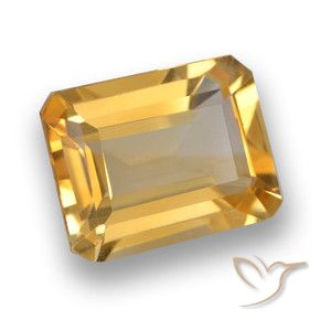 9,17 ctw natürlicher gold-orange Citrin, Oktagonschliff, VVS-VS
