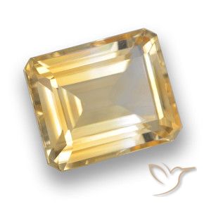 9,17 ctw natürlicher Golden Citrin, Oktagonschliff, VVS