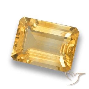 9,17 ctw natürlicher Mittleres Gold Citrin, Oktagonschliff, VVS-VS