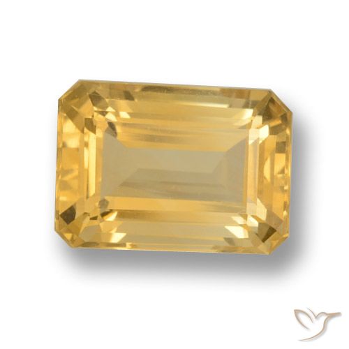 7.25ct Natürlicher Mittleres Gold Citrin, Smaragdschliff, VVS-VS