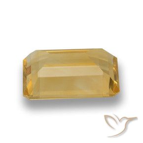 9,17 ctw natürlicher Golden Citrin, Oktagonschliff, VVS-VS