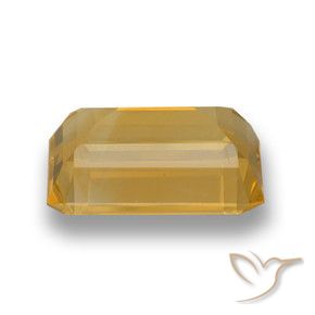 9,17 ctw natürlicher Dunkelgolden Citrin, Oktagonschliff, VVS-VS