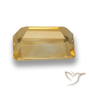 9,17 ctw natürlicher Golden Citrin, Oktagonschliff, VVS-VS