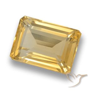 9,17 ctw natürlicher Mittel-Dunkelgold Citrin, Oktagonschliff, VVS-VS
