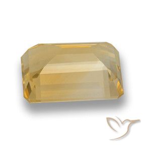 9,17 ctw natürlicher Mittel-Dunkelgold Citrin, Oktagonschliff, VVS-VS