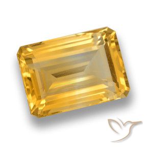 9,17 ctw natürlicher Tiefes Goldorange Citrin, Oktagonschliff, VVS