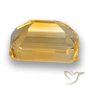 9,17 ctw natürlicher Tiefes Goldorange Citrin, Oktagonschliff, VVS-VS