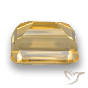 9,17 ctw natürlicher gold-orange Citrin, Oktagonschliff, VVS-VS