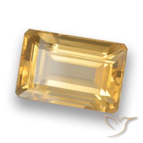 9,17 ctw natürlicher Hellorange-Gold Citrin, Oktagonschliff, VVS-VS