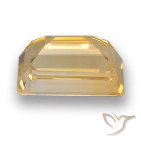 9,17 ctw natürlicher Hellorange-Gold Citrin, Oktagonschliff, VVS-VS