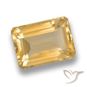 9,17 ctw natürlicher Golden Citrin, Oktagonschliff, VVS