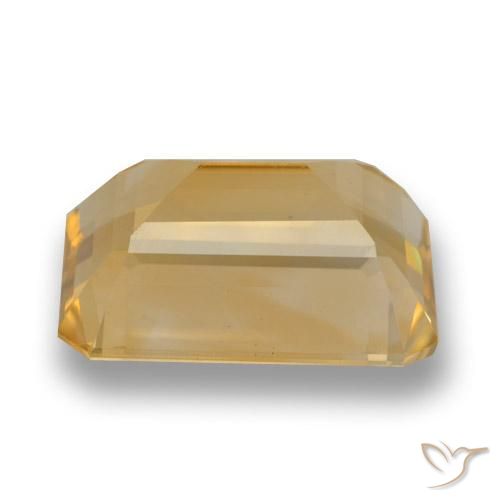 9,17 ctw natürlicher gold-orange Citrin, Oktagonschliff, VVS