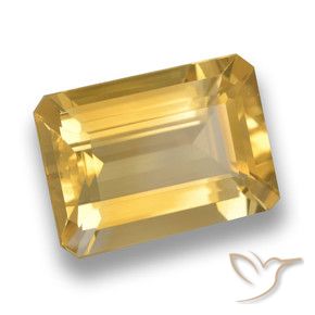 9,17 ctw natürlicher Mittleres Gold Citrin, Oktagonschliff, VVS-VS