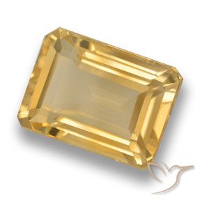 9,17 ctw natürlicher Orange-Gold Citrin, Oktagonschliff, VVS