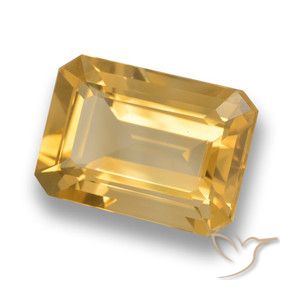9,17 ctw natürlicher Orange-Gold Citrin, Oktagonschliff, VVS
