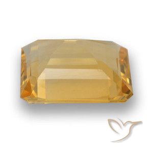 9,17 ctw natürlicher Orange-Gold Citrin, Oktagonschliff, VVS