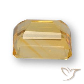 9,17 ctw natürlicher Dunkelgolden Citrin, Oktagonschliff, VVS