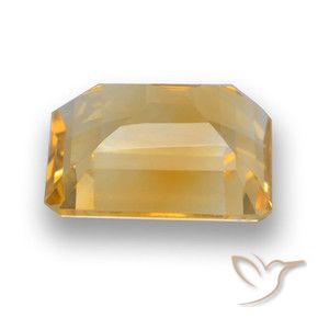 9,17 ctw natürlicher Tiefes Goldorange Citrin, Oktagonschliff, VVS-VS