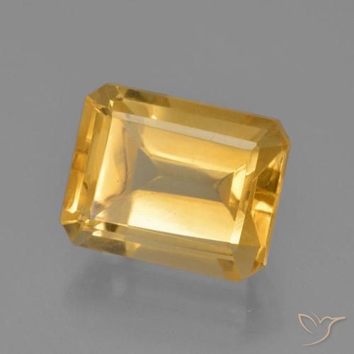 9,17 ctw natürlicher Mittleres Gold Citrin, Oktagonschliff, VS