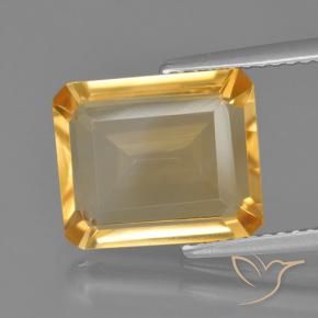 9,17 ctw natürlicher Orange-Gold Citrin, Oktagonschliff, VVS-VS