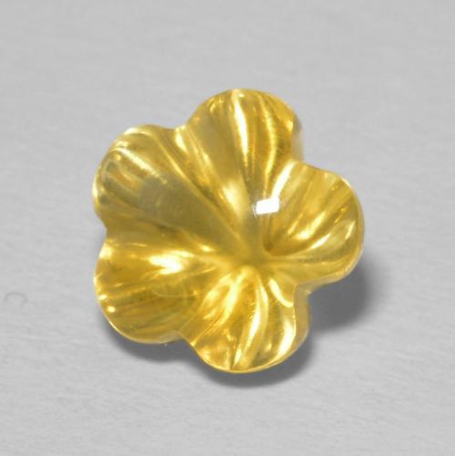 9,17 ctw natürlicher Top-Gold Citrin, Blumen-Schliff, Transparent