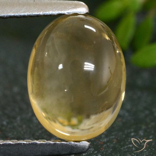 1,66 ctw natürlicher gelber Citrin, Oval Schliff, Transparent