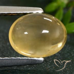 1,66 ctw natürlicher gelber Citrin, Oval Schliff, Transparent
