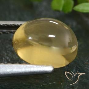 1,66 ctw natürlicher gelber Citrin, Oval Schliff, Transparent