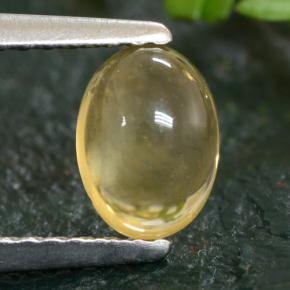 0,91 ctw natürlicher gelber Citrin, Oval Schliff, Transparent