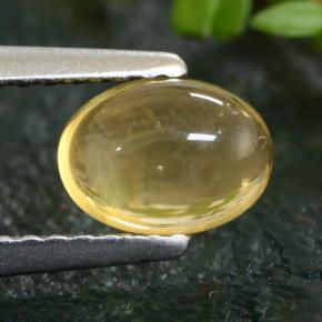 0,91 ctw natürlicher gelber Citrin, Oval Schliff, Transparent