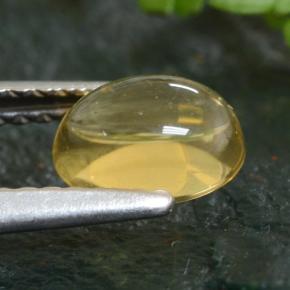 0,91 ctw natürlicher gelber Citrin, Oval Schliff, Transparent