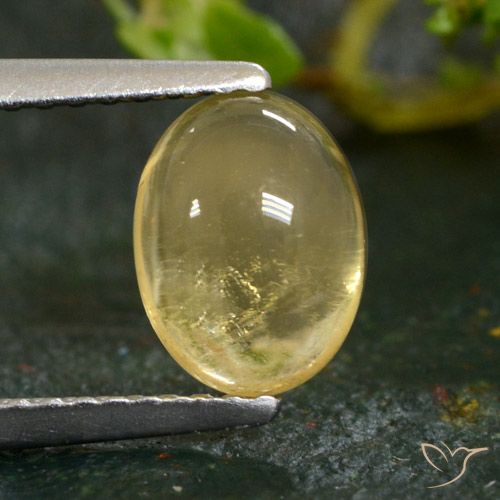 1.39ct Natürlicher hellgelb Citrin, Oval, Transparent