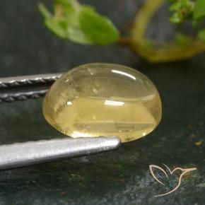 9,17 ctw natürlicher hellgelb Citrin, Oval, Transparent