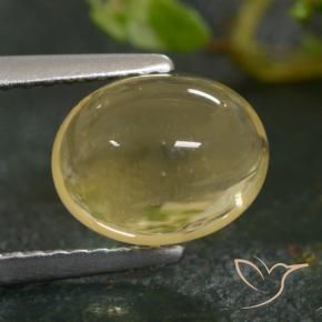 9,17 ctw natürlicher hellgelb Citrin, Oval, Transparent