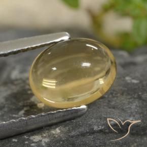 9,17 ctw natürlicher Hell Gold Citrin, Oval, Transparent