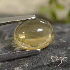 9,17 ctw natürlicher Hell Gold Citrin, Oval, Transparent