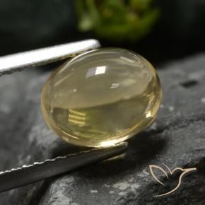 9,17 ctw natürlicher Erdiges Gelb Citrin, Oval, Transparent