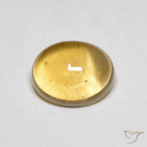 2.11ct Natürlicher hellgelb Citrin, Oval, Transparent
