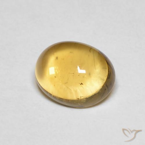9,17 ctw natürlicher hellgelb Citrin, Oval, Transparent
