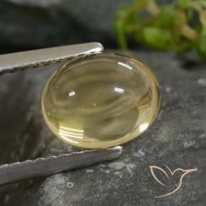 9,17 ctw natürlicher Hell Gold Citrin, Oval, Transparent