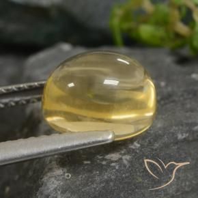 9,17 ctw natürlicher Hell Gold Citrin, Oval, Transparent